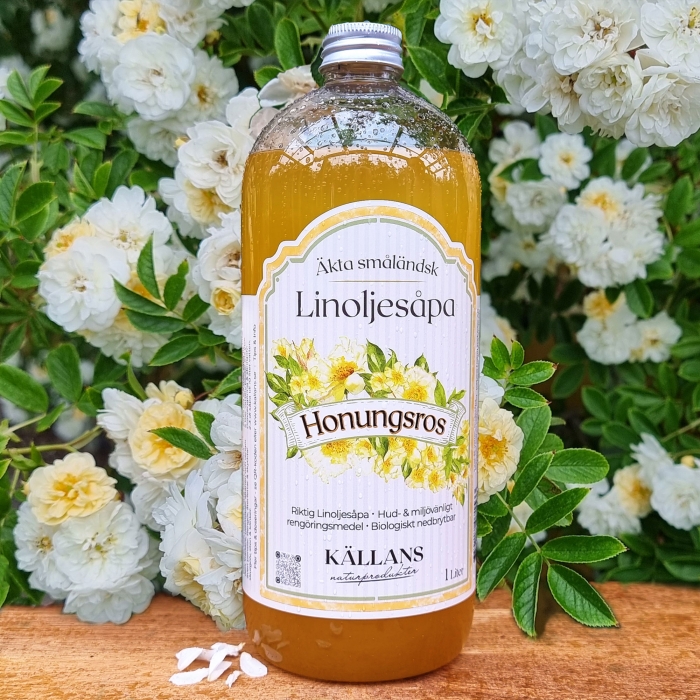 Linoljesåpa Honungsros 1 liter