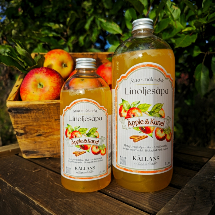 Linoljesåpa Äpple & Kanel ½ liter