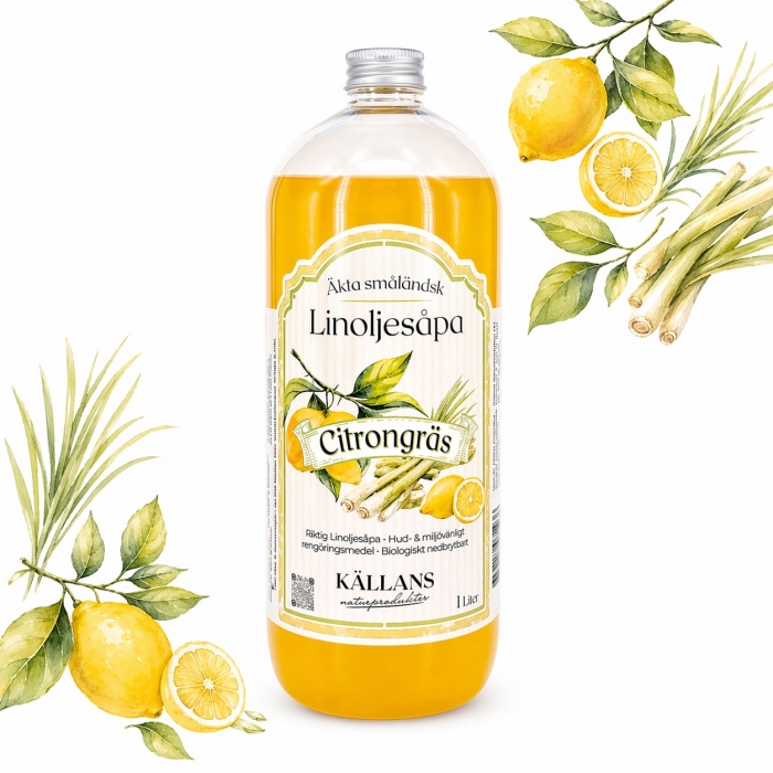 Linoljesåpa Citrongräs 1 liter