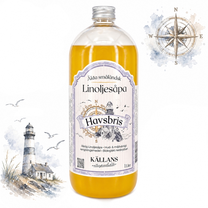 Linoljesåpa Havsbris 1 liter