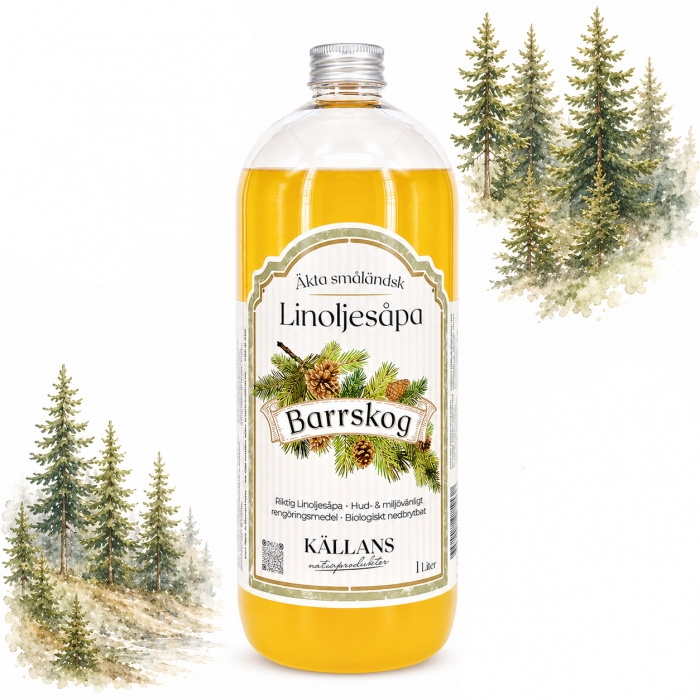 Linoljesåpa Barrskog 1 liter